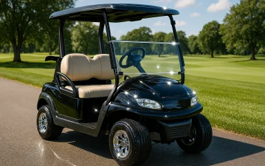 a clean golf cart detailed